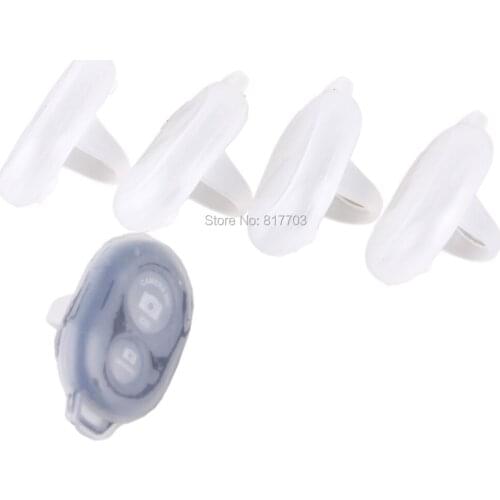 Clear White Bluetooth Silicone Case Skin for Selfie Handheld Stick Monopod Bluetooth Remote Control