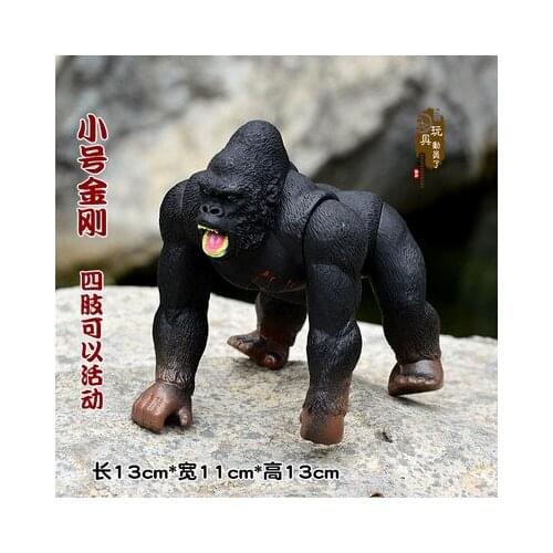 HANDMADE SILVERBACK GORILLA STATUE RESIN FATHER AND SON APE SCULPTURE WILD ANIMAL LOVE CRAFT DECORATION ORNAMENT GIFT FOR MOTHER