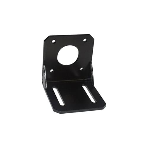 Nema17 mount L bracket 42 stepper motor fitted black alloy steel mounting bracket diy cnc parts L type 42 brackst 1pcs