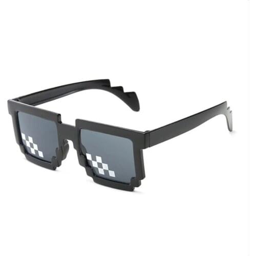 Sport Parts Eye Protection Sunglasses Men Women Cycling 8 Bit Coding Pixel Vintage Shades Eyewear Thug Life Mosaic Glasses