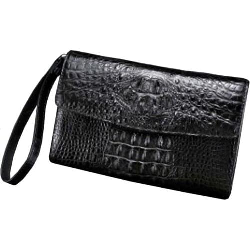 LINSHE new handbags male crocodile leather new men clutch bags large capacity crocodile envelope bag men clutch bag