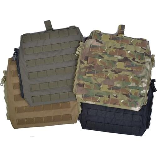 Delustering TwinFalcons Tactical MOLLE Zip-On Panel for Tactical Vest Military Molle Zipper Pack Pouch Bag 500D Cordura TW-P044