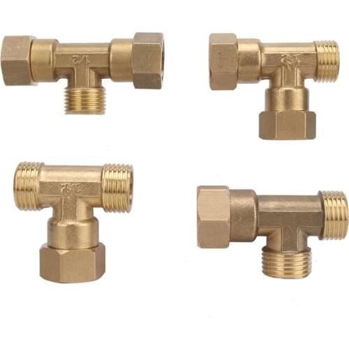 1/2" Male/Female Thread Union Tee Connector Union Tee Connector Used in Garden Irrigation Pipe connection Plumbing accessories