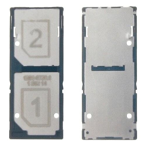1 Piece Original High Quality New Replacement Part Dual Sim Card Holder Slot Tray For Sony Xperia C3 S55T D2502 Free Shipping