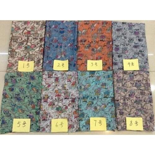 120pcs/lot Fashion Womens Owl Bird Print Scarf Shawl Infinity Scarfs Loop Snood For Woman/Ladies