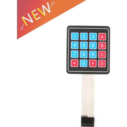 16 Key 4 x 4 Membrane Switch Keypad 4x4 4*4 Matrix Array Matrix keyboard 1/2/5/10Pcs