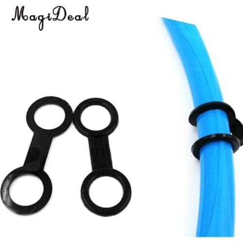 2pcs Durable Silicone Rubber Flexible Snorkel Keeper for Snorkeling and Scuba Free Diving Swimming Surfing Pool Accessories