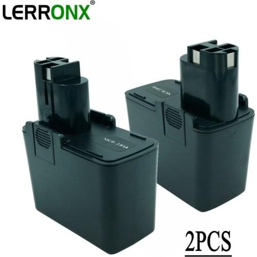 2PACK 9.6V 2000mAh Ni-CD BAT001 Replacement rechargeable battery for Bosch Cordless Drills batteries BH-974 BH-974H 2607335037