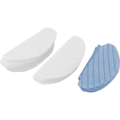 40Pcs Disposable Rags with 6 Cleaning Wipes for Ecovacs Deebot Ozmo T8 Vacuum Cleaner Parts Mopping Cloth Pads