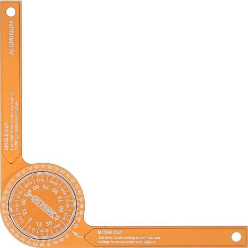 7-inch Miter Saws Protractor Accurate Reading Scales Inside & Outside Miter Angle Finder for Carpenters Plumbers