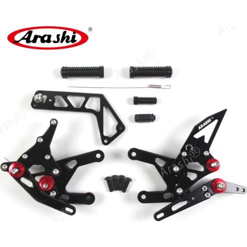 Arashi YZF-R1 R1M / R1S / RN32 2015-2021 Adjustable Footrest CNC Foot Pegs Rider Rear Sets Rearset For YAMAHA YZF R1 2019 2020