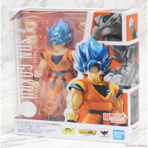 BANDAI Dragon Ball Z SHF Super Saiyan Son Goku Action PVC Collection Model Toy Anime Figure Toys For Kids