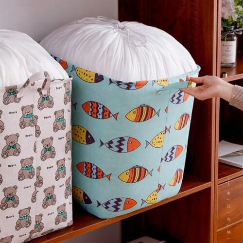 Large Capacity Drawstring Storage Bag Foldable Clothes Quilt Dustproof Organizer Toy Finishing Package Wardrobe Accessories Item