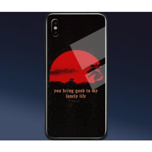 Aesthetics Creativity dark art Glass Phone Case Soft Silicone Shell Cover For iPhone 6 6s 7 8 Plus X XR XS 11 Pro MAX