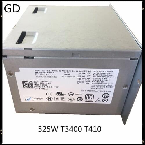 GD For DELL T3400 T410 525W Server Power supply CN-0YY922 0YY922 YY922 N525E-00 NPS-525AB 100% Tested Fast Ship