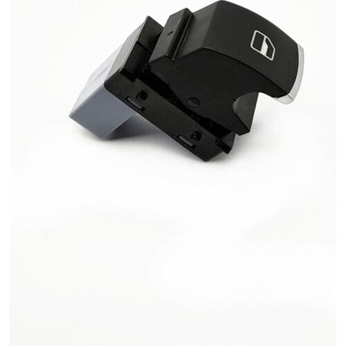 5ND959855 Chrome Power Window Lifter Single Switch For Eos Golf Jetta MK5 MK6 GTI PASSAT B6 CC Tiguan 5ND 959 855