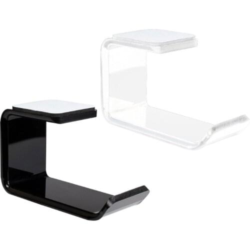 Earphone Sticky Display Hook Acrylic Sticker Headphone Bracket Hanger Under Desk Wall Mounted Headset Holder