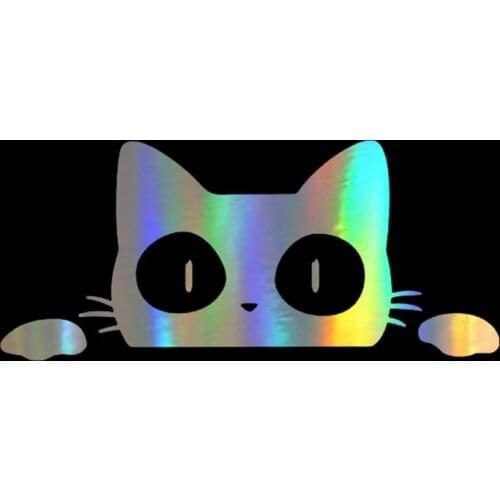 Creative Cartoon Car Sticker Surprise Cat Peeking Stickers and Decals Funny Stickers Waterproof Vinyl Car Decal Decoration