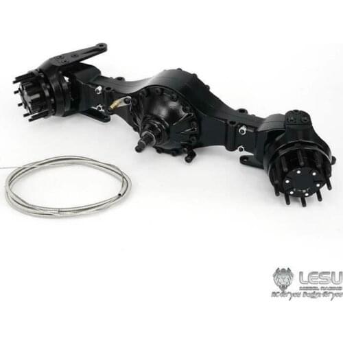 LESU Metal Flange Power Front Axle for DIY 1/14 Tamiya RC Tractor Truck Model TH05100