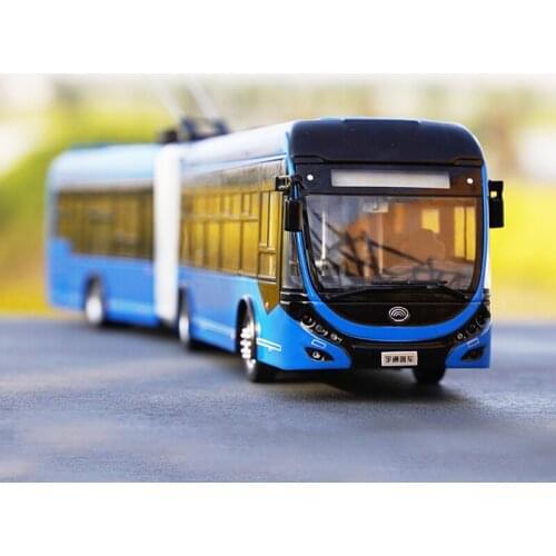 1/42 YuTong Bus ZK5180A City Bus Trolleybus Articulated bus Diecast Bus Model Gift Collection Original Box Free Shipping