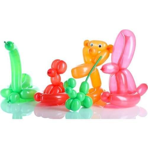 Mulit Assorted Colors 50pcs Magic Long Modelling Latex balloons Clown balls Pinata Bag Filler Loot Gift Prize Birthday Party