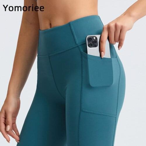 2021 Solid-color Pocket Four-point Yoga Leggings Sweat Running Fitness Sports Shorts for Women Ladies Lingerie Gym High Waist