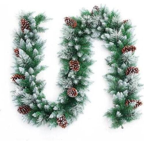 2.7m/2.7cm Christmas rattan Christmas mall storefront stair railing ornament pendant