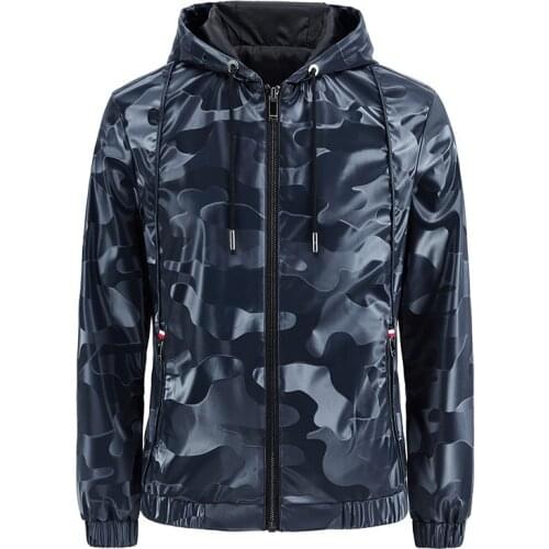 RUANDAI Mens Camouflage Jackets