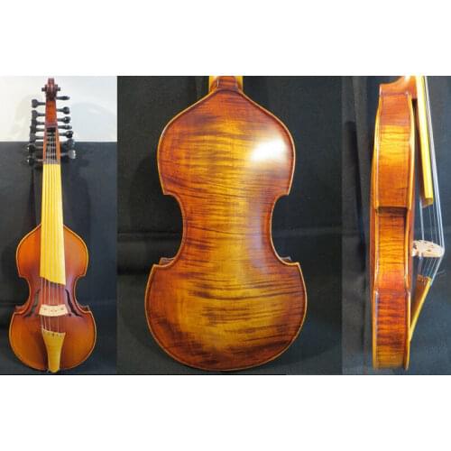 Hand made SONG Brand maestro 7×7 strings 14" Viola d'Amore 4/4 violin #13171