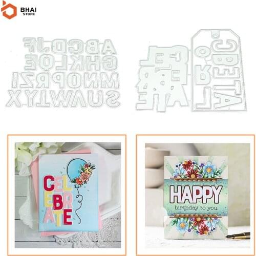 Carbon Steel Metal Cutting Die DIY 26 Letter Words Suitable for decorative Scrapbook Album Festival Card Making 2021