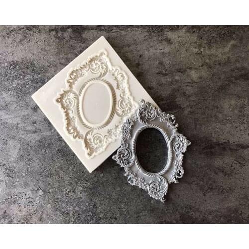 Flower Frame Silicone Fondant Mold Cake Decorating Tools Kitchen Baking Accessories Chocolate Pastry Tool B074