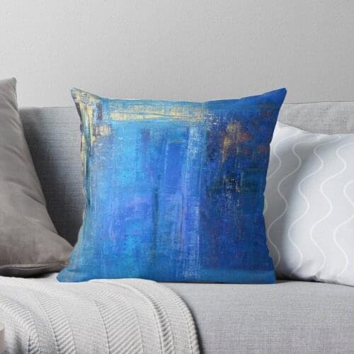Blue 12 Throw Pillow Cushion Cover Polyester throw pillows case on sofa home living room car seat decor 45x45cm