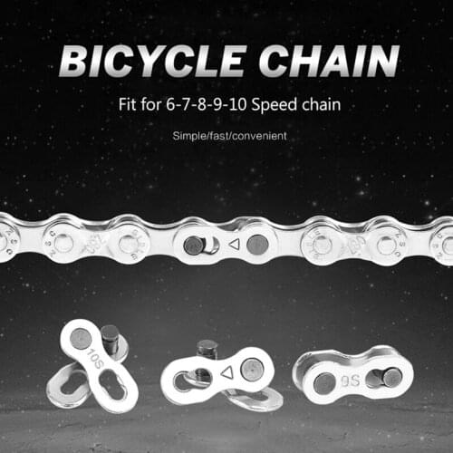 Steel 6 7 8 9 10 Speed Bicycle Chain Connector Mountain Road MTB Bike Chain Lock set Quick Master Link Joint Repair Tool parts