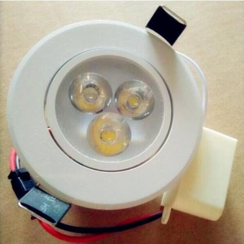 Dimmable LED Downlight 3W 4W 5W AC110V 220V Silver White Black Body House and Natural Daylight Warm Pure White