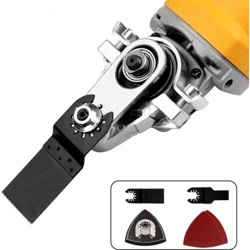 Angle Grinder Modified Oscillating Tool,Renovator Saw Slotting Machine Multifunction Power Woodworking Tool With Trimmer Blades