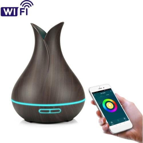New 400ml Air Humidifier with APP Remote Control Electric Aroma Essential Oil Diffuser Aromatherapy mist maker for home bedroom