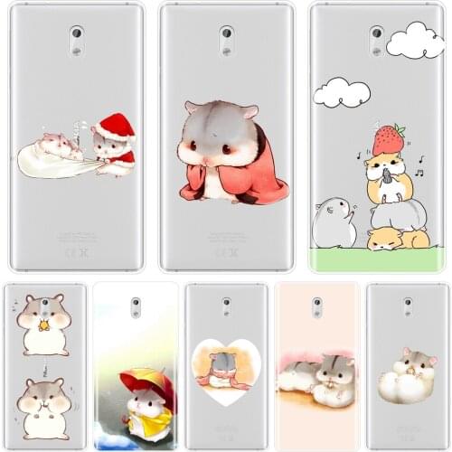 Back Cover For Nokia 8 6 5 3 2 1 Christmas Hamster Kawaii Cute Funny Animal Soft Silicone Phone Case For Nokia 7 Plus X6 Case