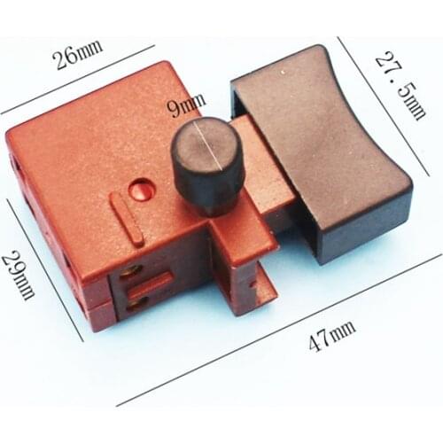 1pc 4A Angle Grinder Switch 04-10A Hand electric drill switch Lock / Unlock Electric Power Tool General parts