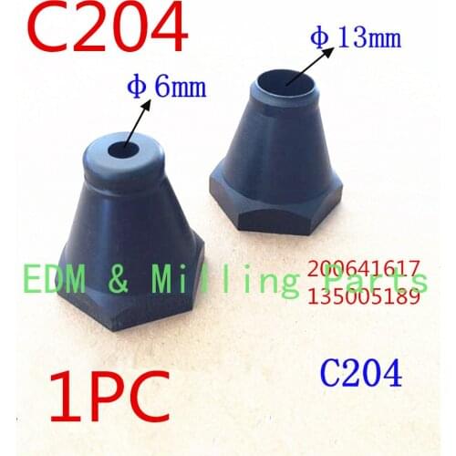 1PC EDM Wire Low Speed C204 200641617 135005189 Flushing Cup Water Nozzle 6mm 13mm For CNC Charmilles Machine Service