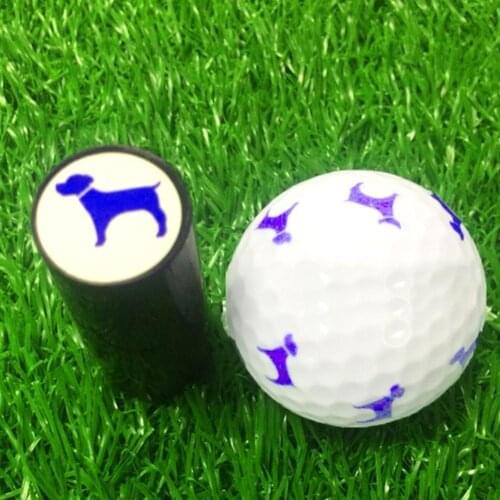 1pcs Plastic Silicone Golf Ball Stamper Stamp Seal Accessories Golf Gift Prize Marker Impression Style For Golfer Print Ran S6B6