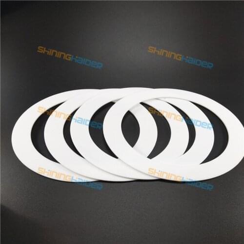 100PCS ID20mm OD30mm thickness 2mm white PTFE gasket PTFE flange gasket flat polytef flange gasket polytef washer