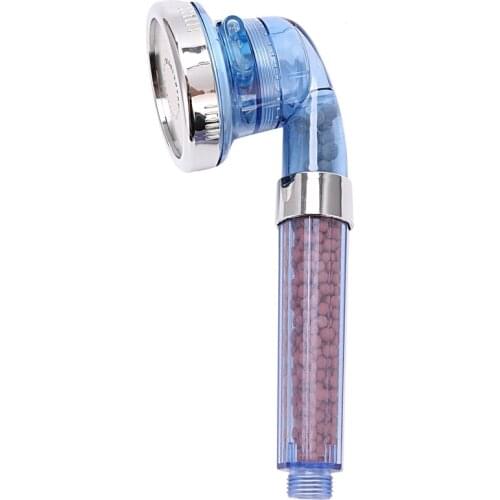 3 Function Adjustable Jetting Shower Filter High Pressure Water Saving Shower Head Handheld Water Saving Shower Head Blue