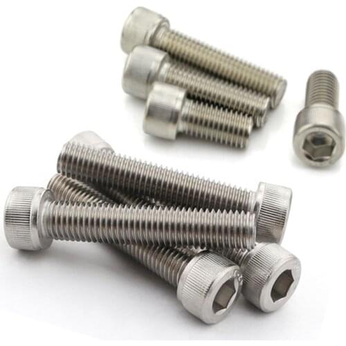 2pcs 5/16-24 Inch Length 304 Stainless Steel US UNF Coarse Thread Allen Head Screw Cap Hex Hexagon Socket Bolt