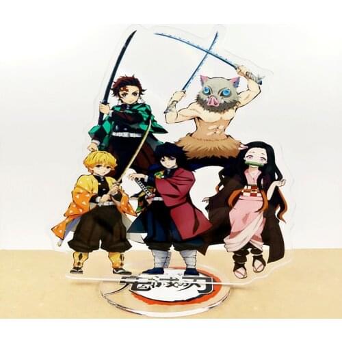Anime Demon Slayer: Kimetsu no Yaiba Acrylic Stand Figure Nezuko Zenitsu Tanjirou Desktop Decoration Collection Model Toy Gifts