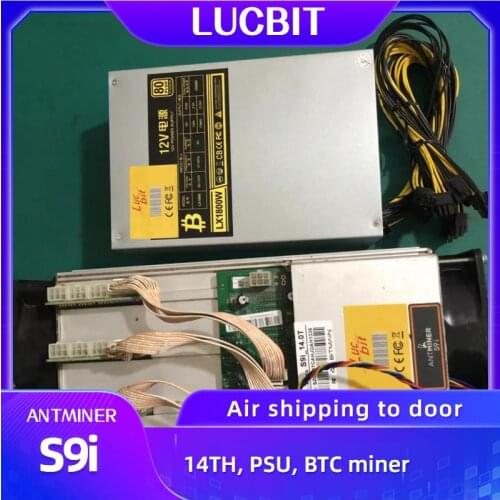 LUCBIT Used Bitmain Antminer S9i 14.5T SHA 256 BTC Miner