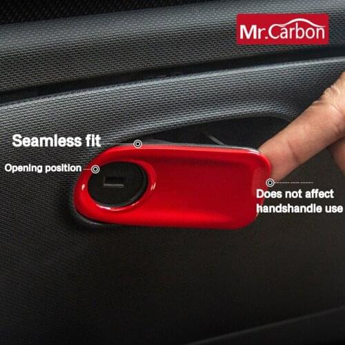 Car Co-pilot Locker handle decorative shell For Mercedes new Smart 453 fortwo forfour Car Interior Refit Modeling accessories