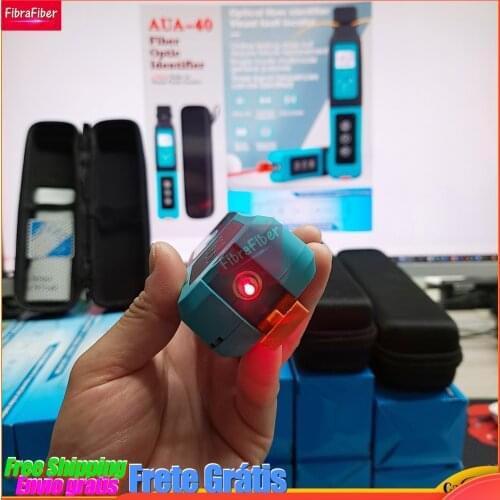 Free shipping AUA-40 Fiber Optic Identifier Live with Built in 10mw Visual Fault Locator VFL 800-1700nm SM MM