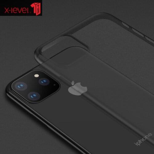 X-Level Ultra Thin Cases For iPhone 12 11 Pro X XR XS MAX Anti-fingerprint Matte PC Soft Back Cover Case For iPhone 7 8 Plus