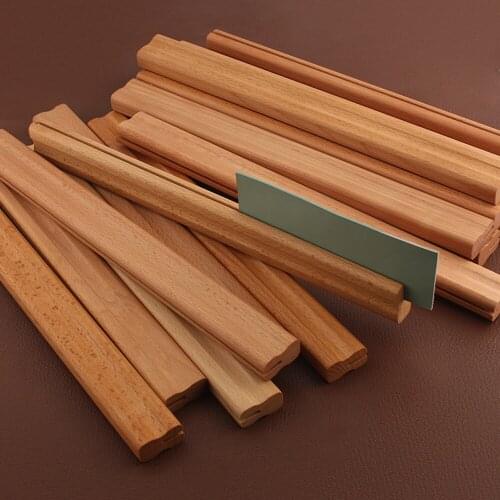 DIY leather belt piece oil treatment polished solid wood clamp tool 37.5cm