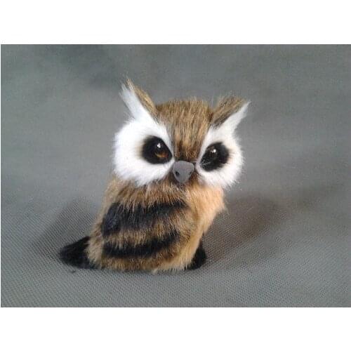 Artifical animal 8cm hard model polyethylene& furs handicraft Figurines&Miniatures decoration toy gift a2935